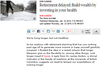 rob-carrick-retirement-delayed-build-wealth-by-investing-in-your-health