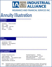 Industrial Alliance Annuity Illustration