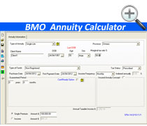 BMO Annuity Calculator