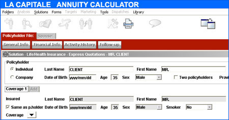 la capitale annuity calculator