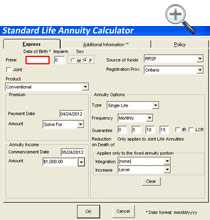 Standard Life Annuity Calculator
