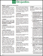 Desjardins Annuity Contract