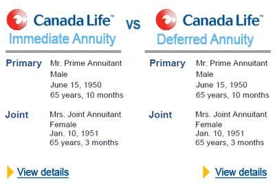 immediate or deferred annuity