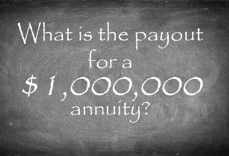 what is the payout for a Million ($1,000,000) dollar annuity?