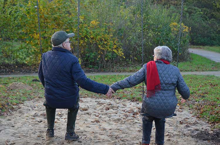 seniors in playground