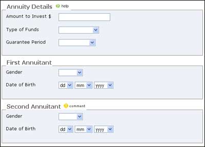 Step1: Get an annuity quote