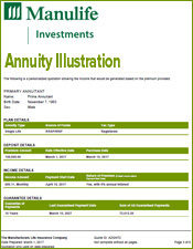 Manulife annuity rates