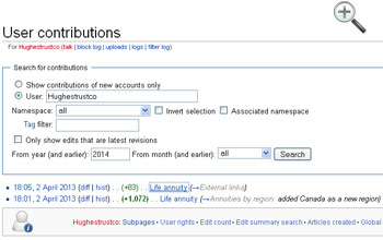 Wikipedia Contribution